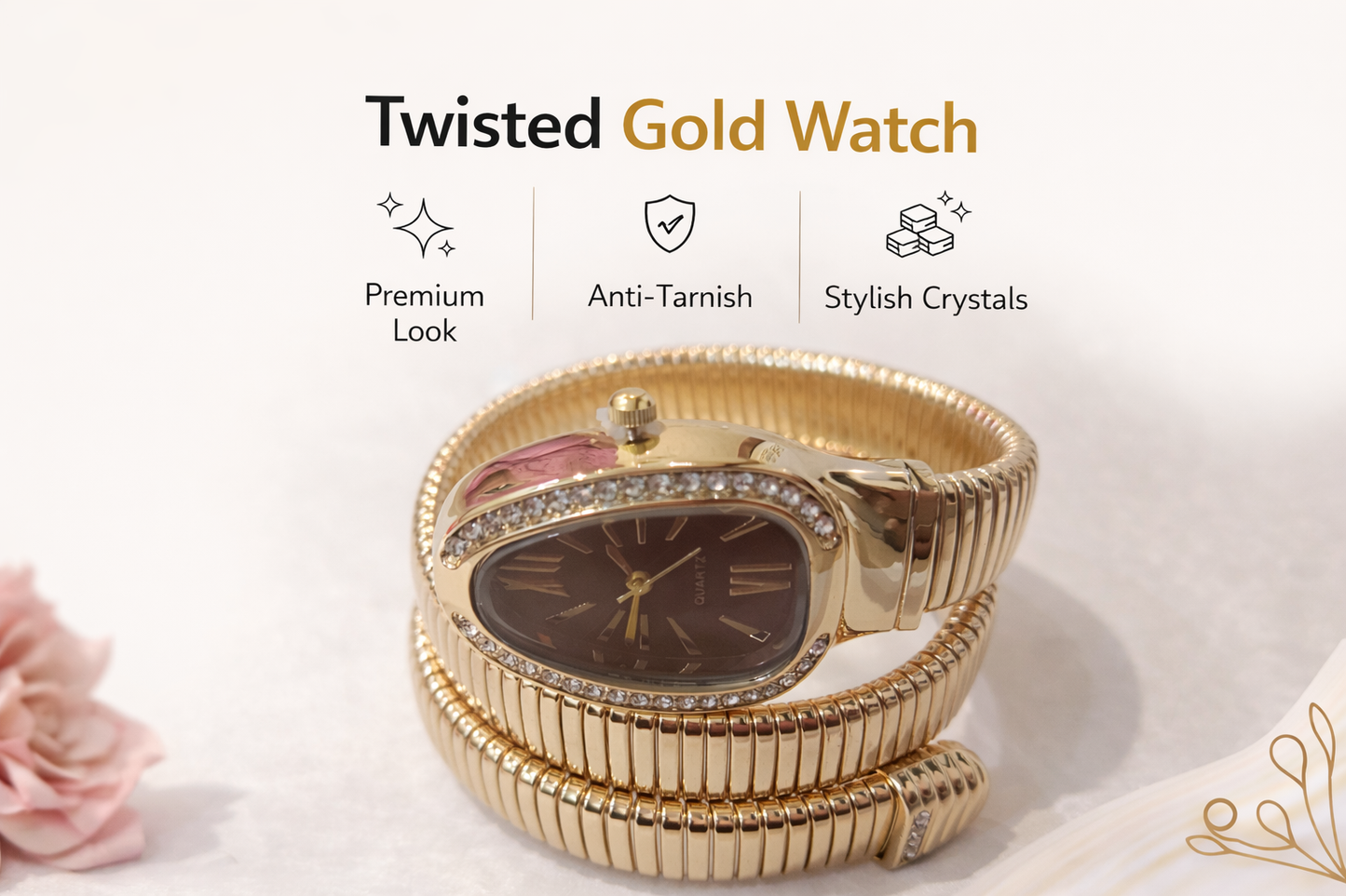 Nysha Vintage Watch-Style Bracelet