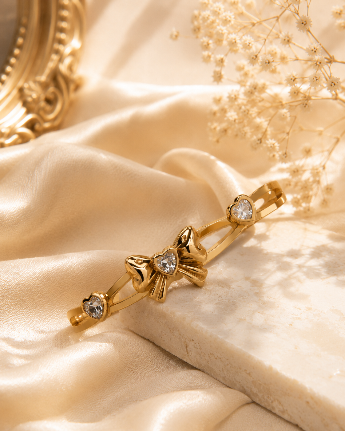 Luxury Bow Heart Crystal Bracelet for Women