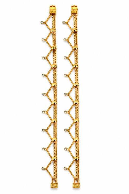 Nysha Premium Gold-Plated Designer Payal for Women ⭐