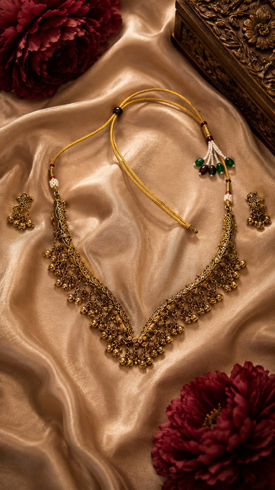 ✨ Antique Gold Traditional Choker Set ✨