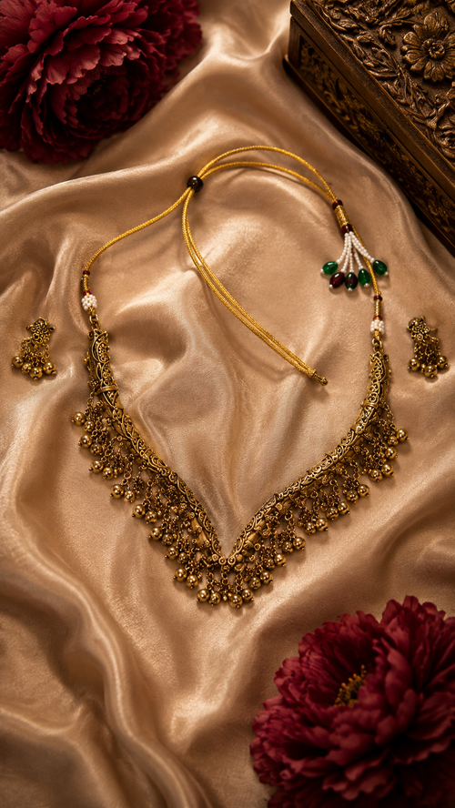 ✨ Antique Gold Traditional Choker Set ✨