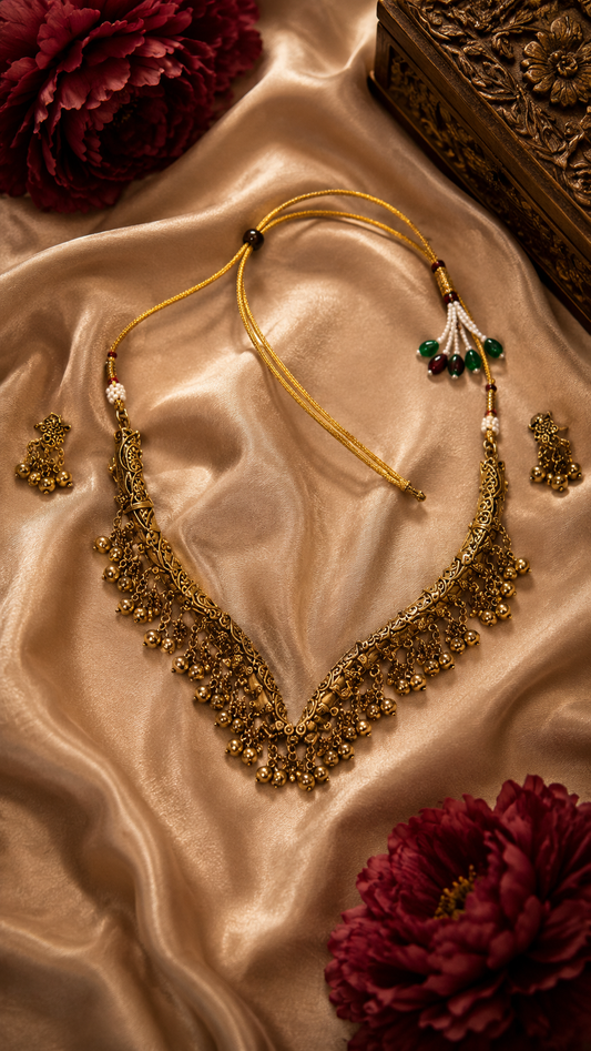 ✨ Antique Gold Traditional Choker Set ✨