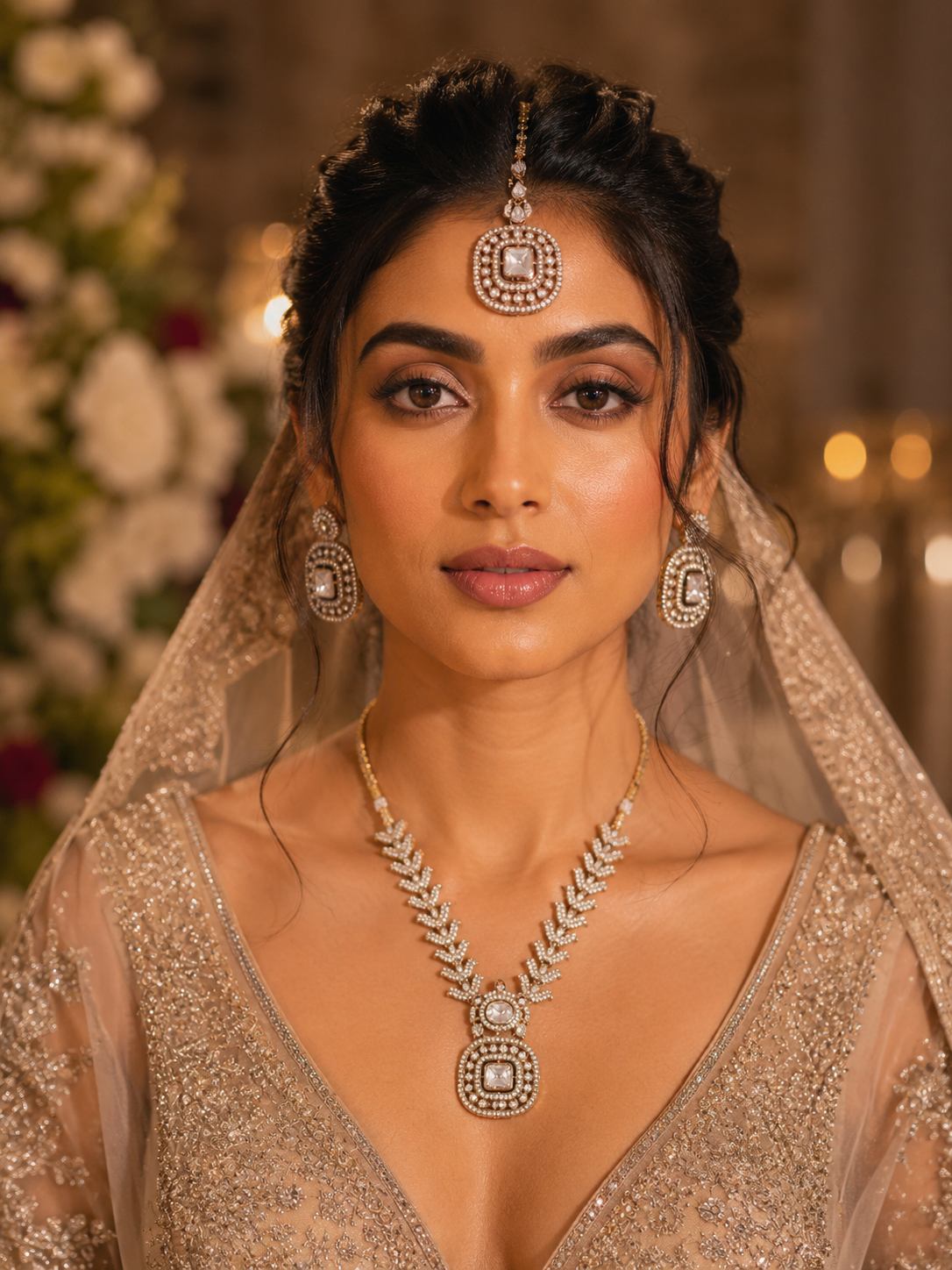 ✨ Royal Pearl Kundan Necklace Set ✨