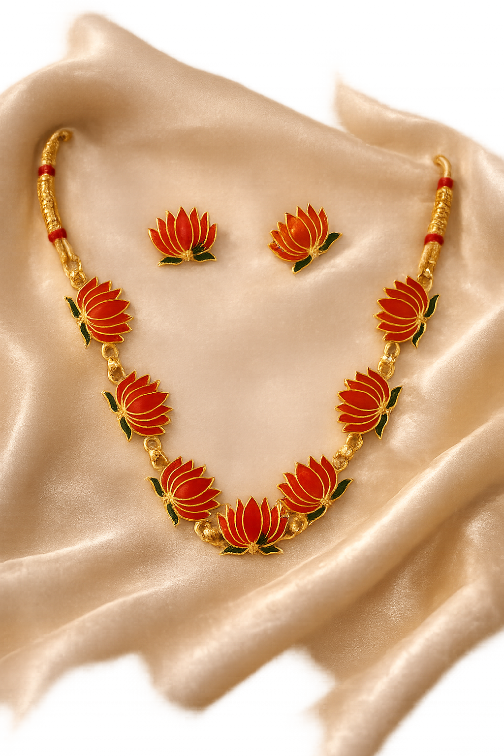 ✨ Lotus Floral Necklace Set ✨