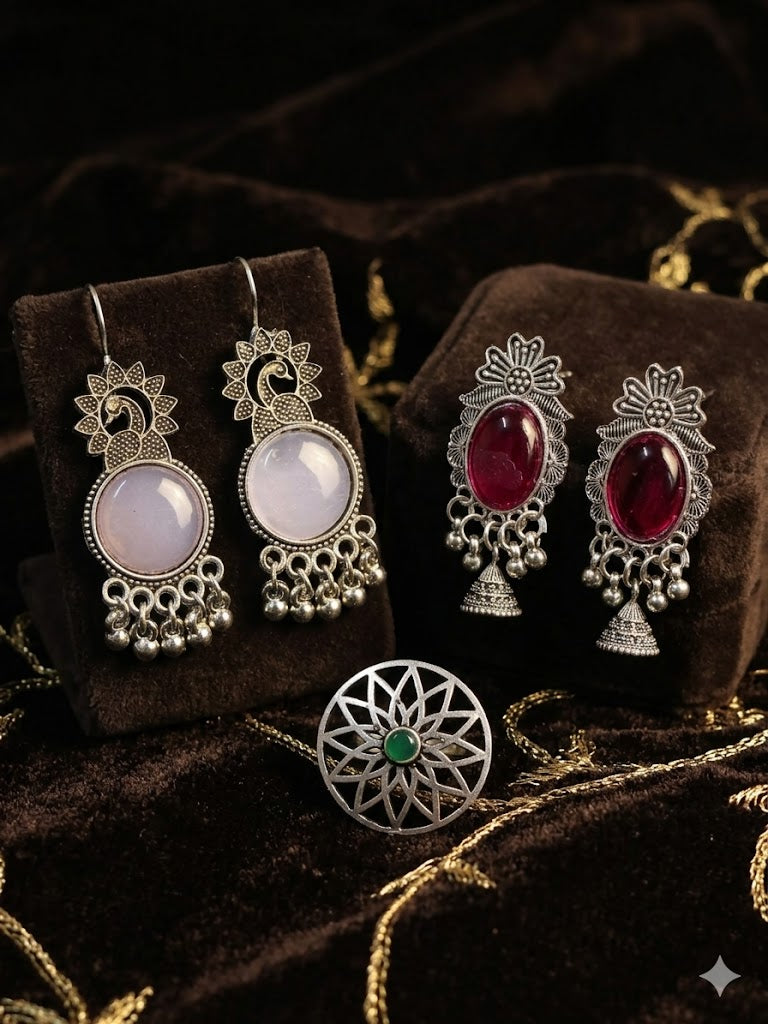 💖 Nysha Essential Combo – 5 Pc Jewelry Set | Flat 60% OFF