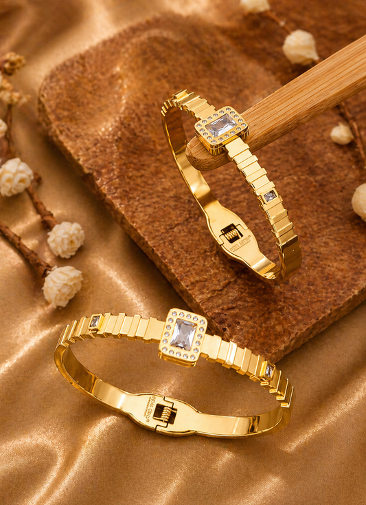 Turkish Crystal Luxe Gold Bracelet