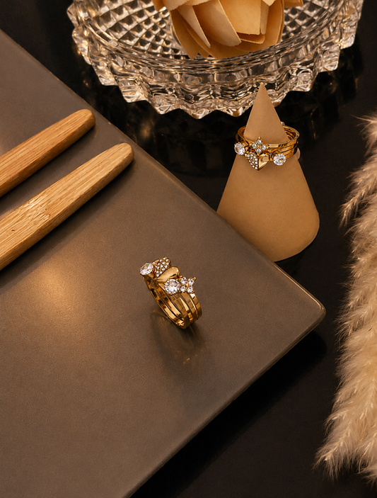 Anti-Tarnish Luxe Crystal Ring