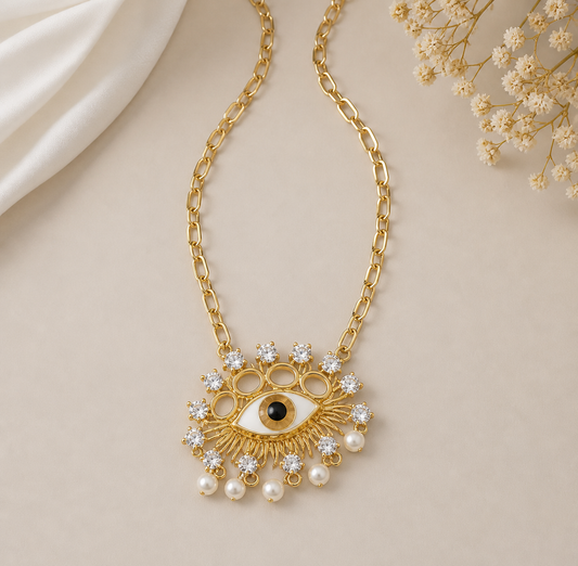 ✨ Evil Eye Statement Necklace