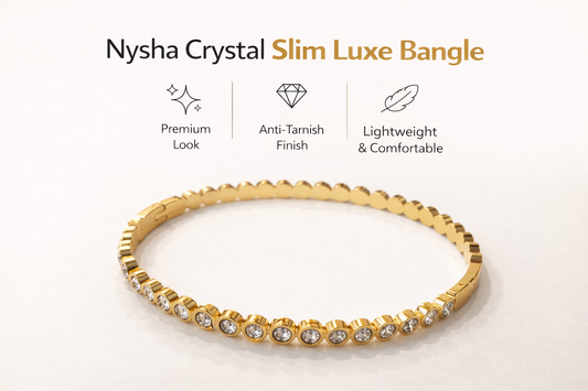 Nysha Crystal Slim Luxe Bangle