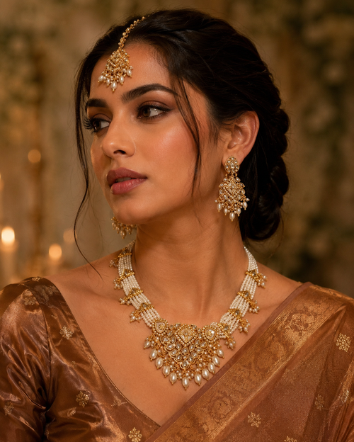 Nysha Ivory Royal Pearl Necklace