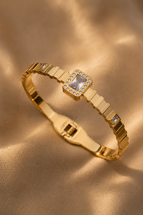 Turkish Crystal Luxe Gold Bracelet