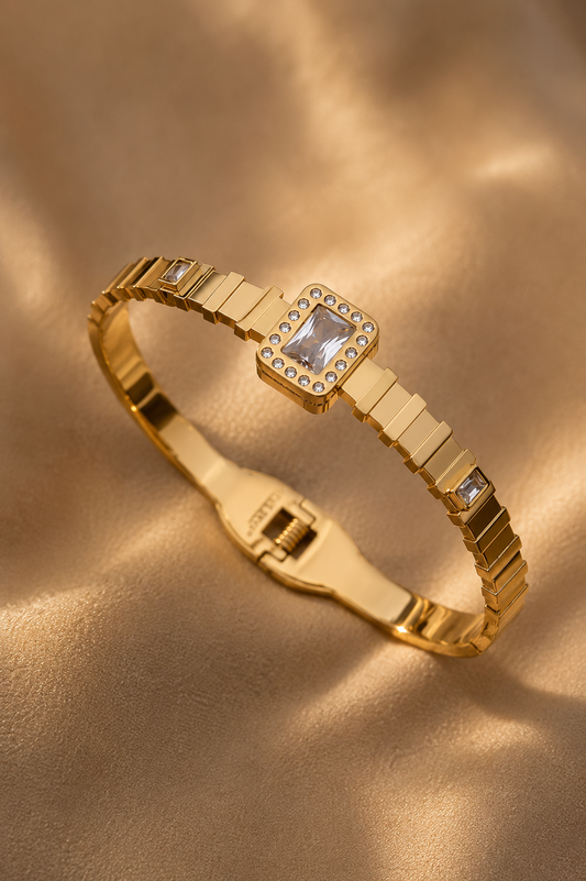 Turkish Crystal Luxe Gold Bracelet