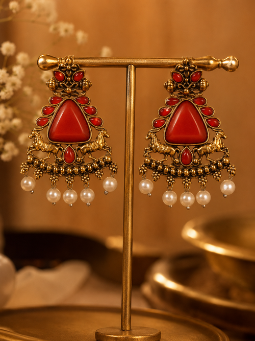 ✨ Scarlet Royal Pearl Chandeliers ✨