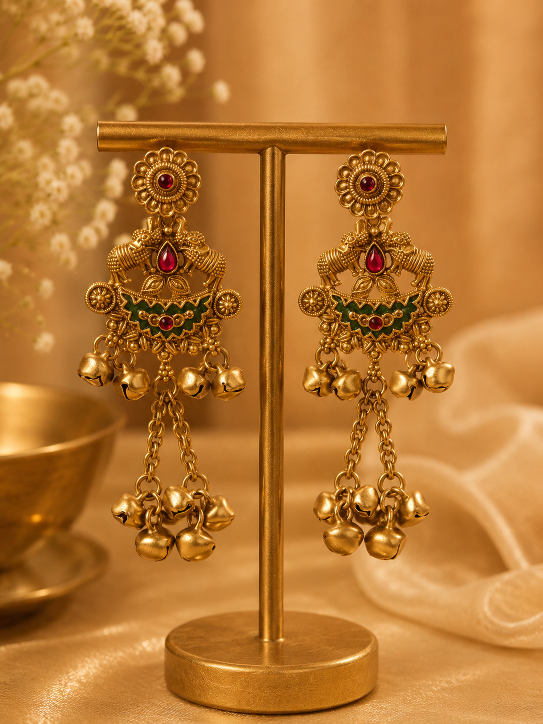 ✨ Royal Ghungroo Heritage Earrings ✨