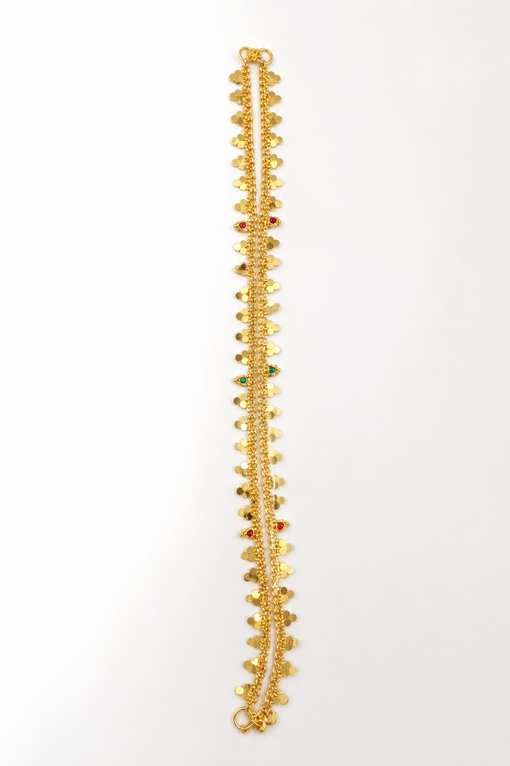 Nysha Premium Gold-Plated Traditional Coin Anklet for Women