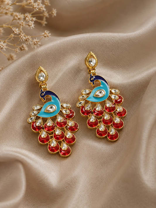 Nysha Peacock Designer Earrings